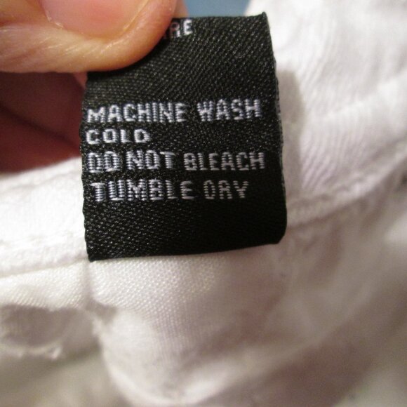 Women's White Denim Bling Jeans Size 13/14 - Picture 7 of 7